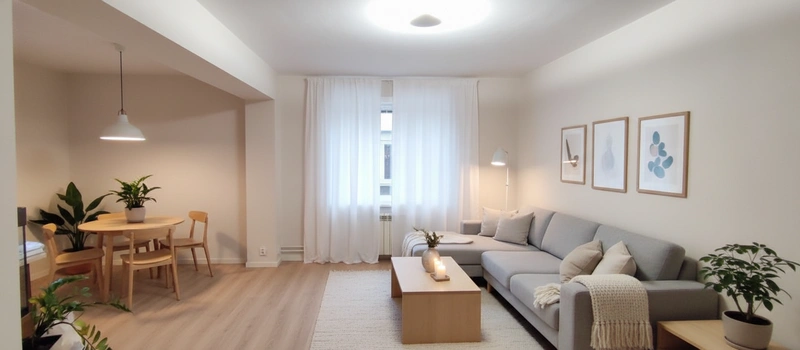 Дизайн интерьера в стиле Хюгге — Гостиная от нейросети RoomGPT