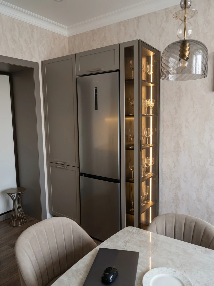 Дизайн кухни в стиле Контемпорари — фото интерьера от нейросети RoomGPT