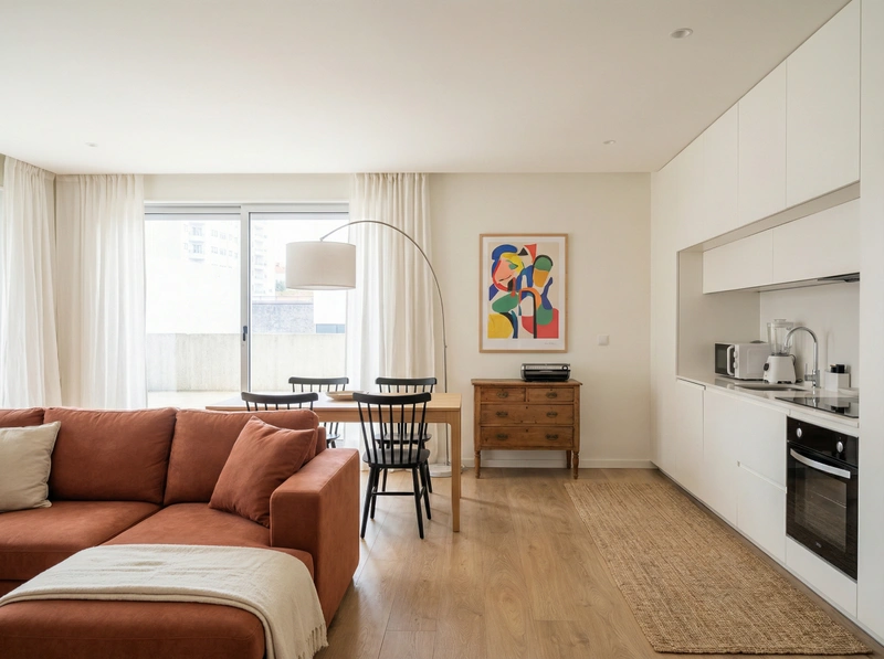 Дизайн интерьера в стиле Сканди — Гостиная от нейросети RoomGPT