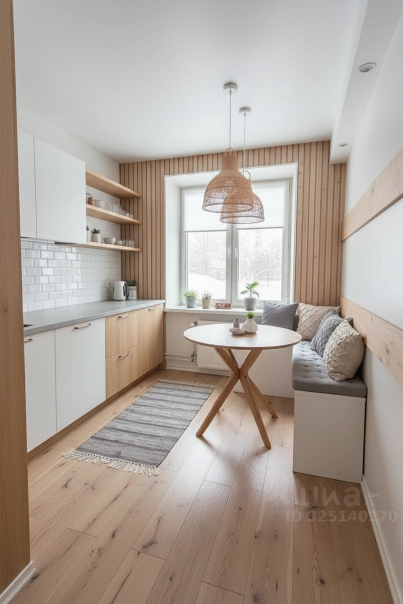 Дизайн интерьера в стиле Хюгге — Кухня от нейросети RoomGPT