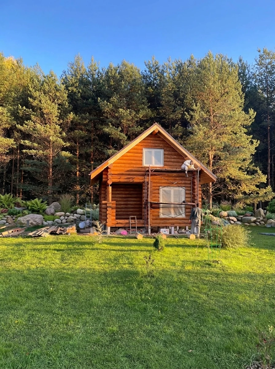 Дизайн фасада в стиле Сканди — фото фасада от нейросети RoomGPT