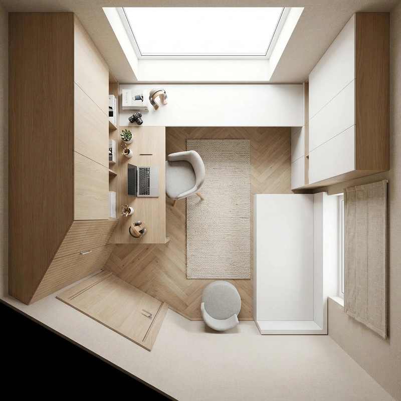 Дизайн детской в стиле Сканди — фото интерьера от нейросети RoomGPT