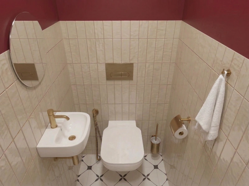 Дизайн ванной в стиле Без стиля — фото интерьера от нейросети RoomGPT