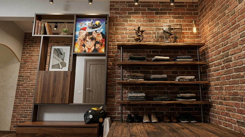 Дизайн спальни в стиле Лофт — фото интерьера от нейросети RoomGPT