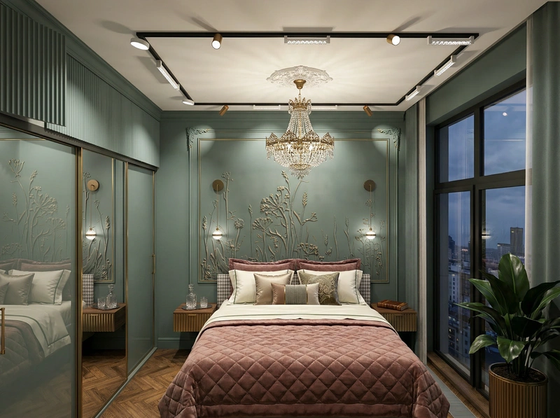 Дизайн интерьера в стиле Классика — Спальня от нейросети RoomGPT