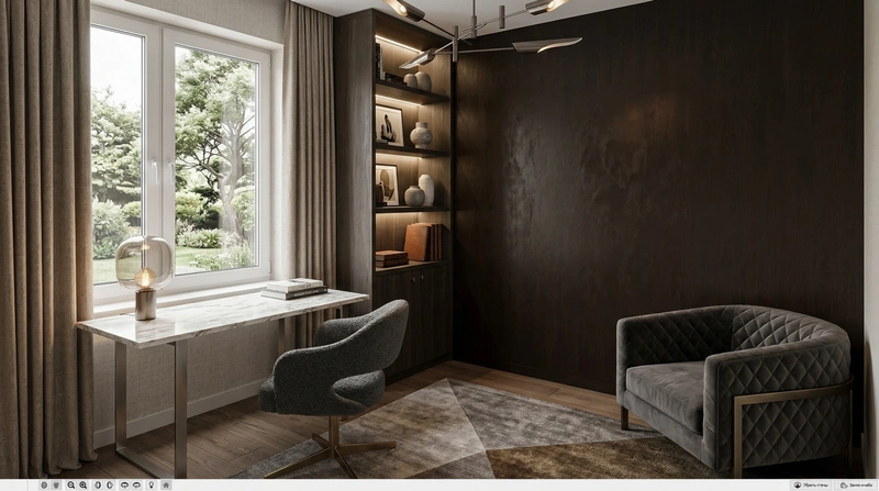 Дизайн гостиной в стиле Контемпорари — фото интерьера от нейросети RoomGPT