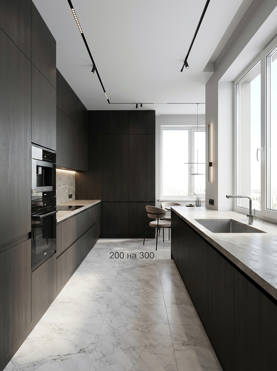 Дизайн кухни в стиле Минимализм — фото интерьера от нейросети RoomGPT