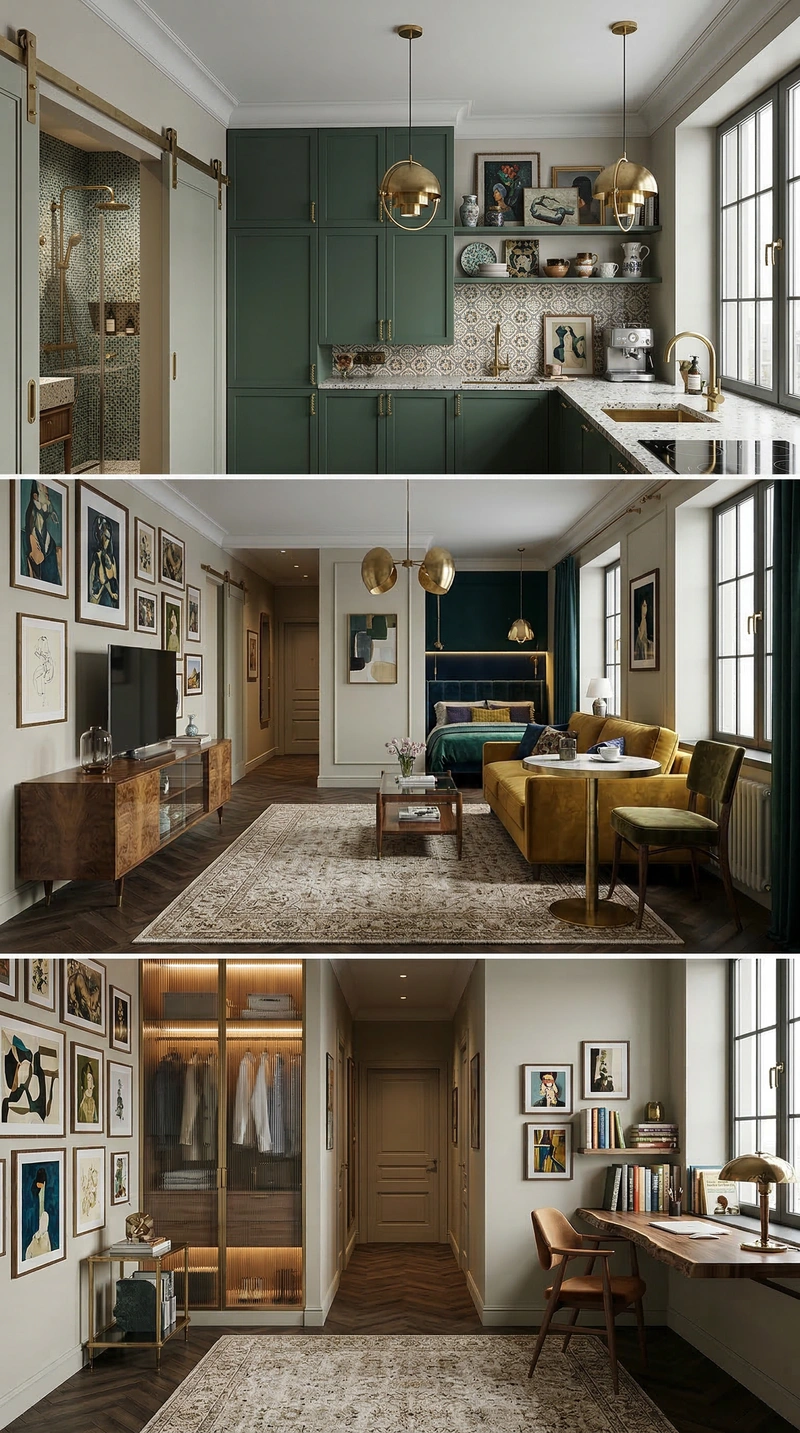 Дизайн гостиной в стиле Эклектика — фото интерьера от нейросети RoomGPT