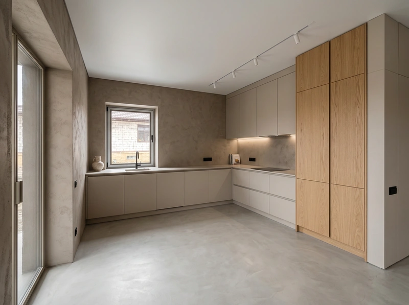 Дизайн интерьера в стиле Минимализм — Кухня от нейросети RoomGPT