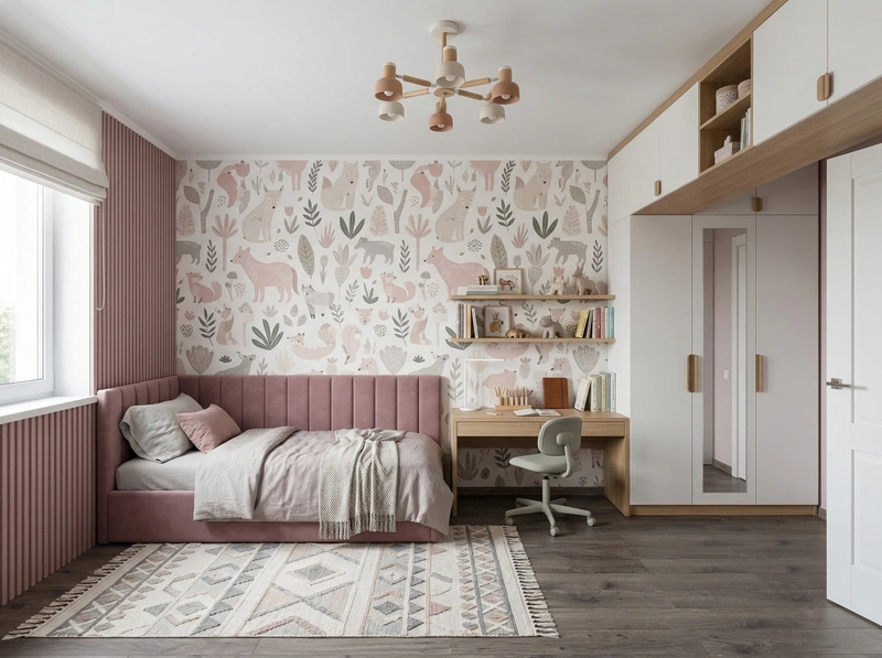 Дизайн спальни в стиле Сканди — фото интерьера от нейросети RoomGPT