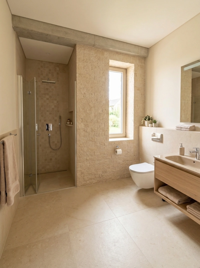 Дизайн ванной в стиле Без стиля — фото интерьера от нейросети RoomGPT