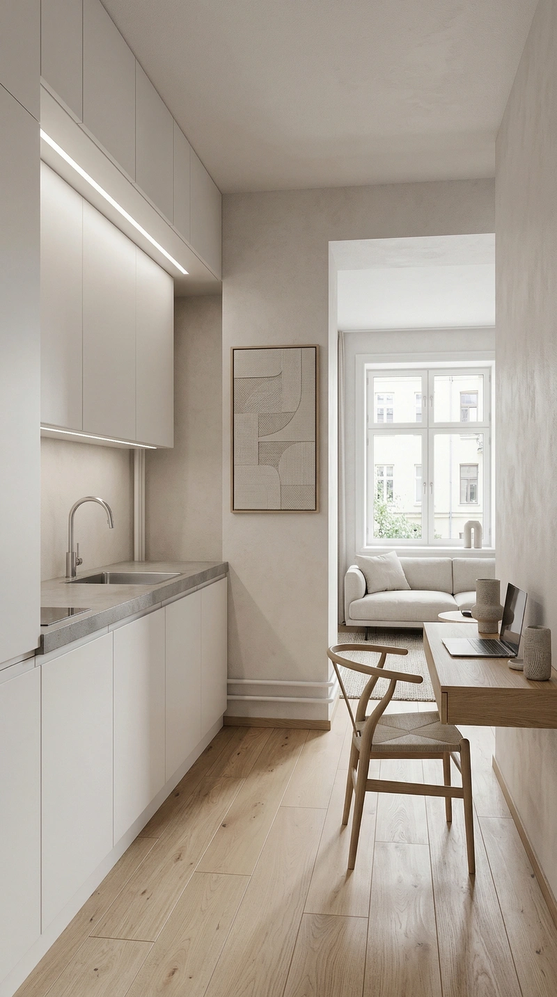 Дизайн гостиной в стиле Сканди — фото интерьера от нейросети RoomGPT