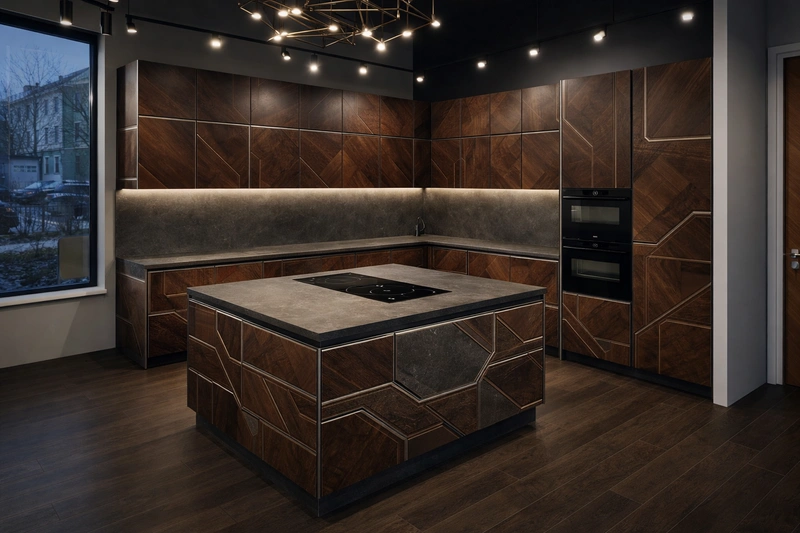 Дизайн кухни в стиле Контемпорари — фото интерьера от нейросети RoomGPT