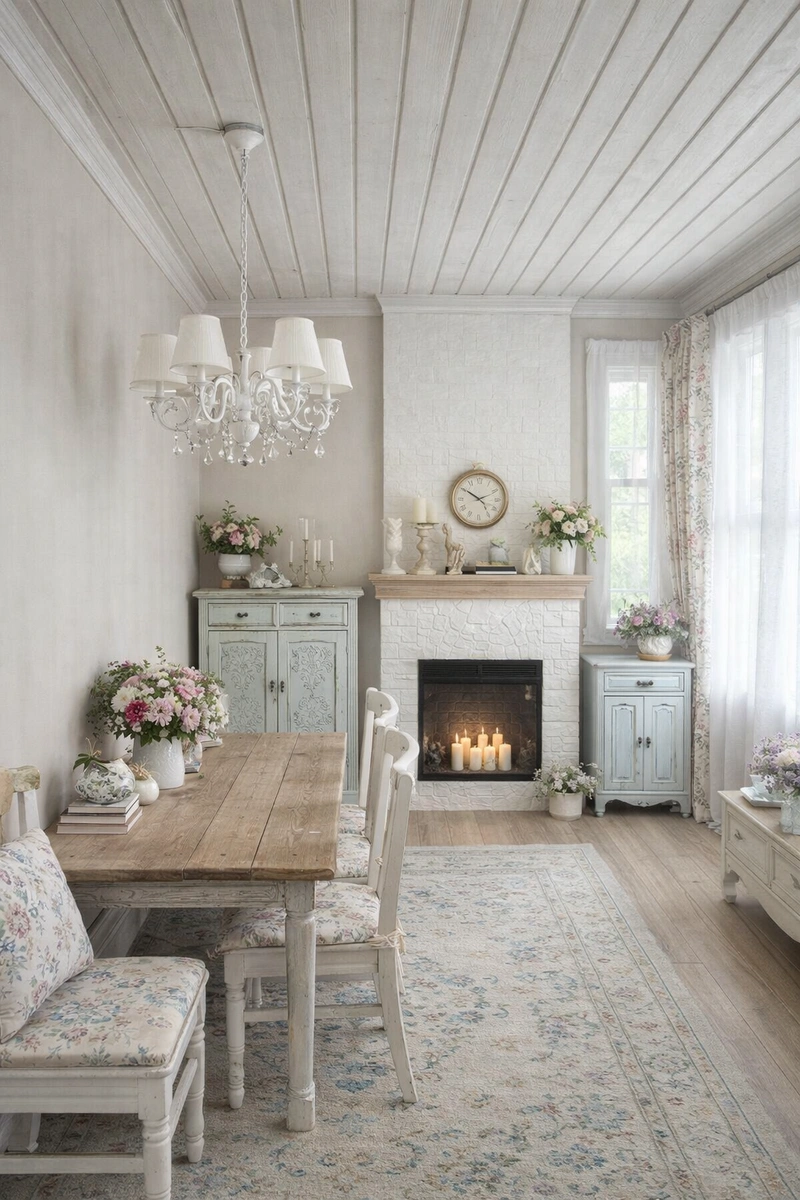 Дизайн интерьера в стиле Классика — Гостиная от нейросети RoomGPT