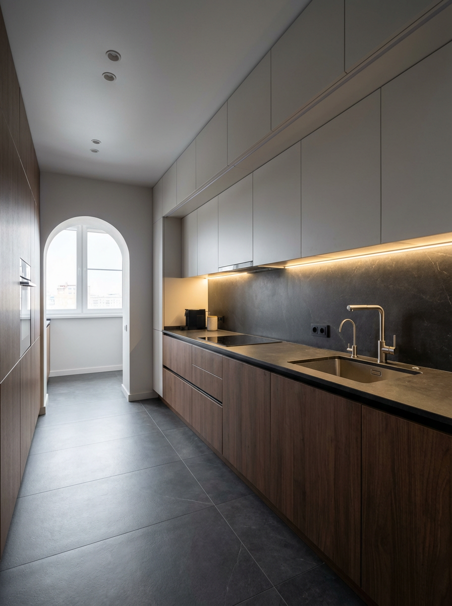 Дизайн кухни в стиле Минимализм — фото интерьера от нейросети RoomGPT