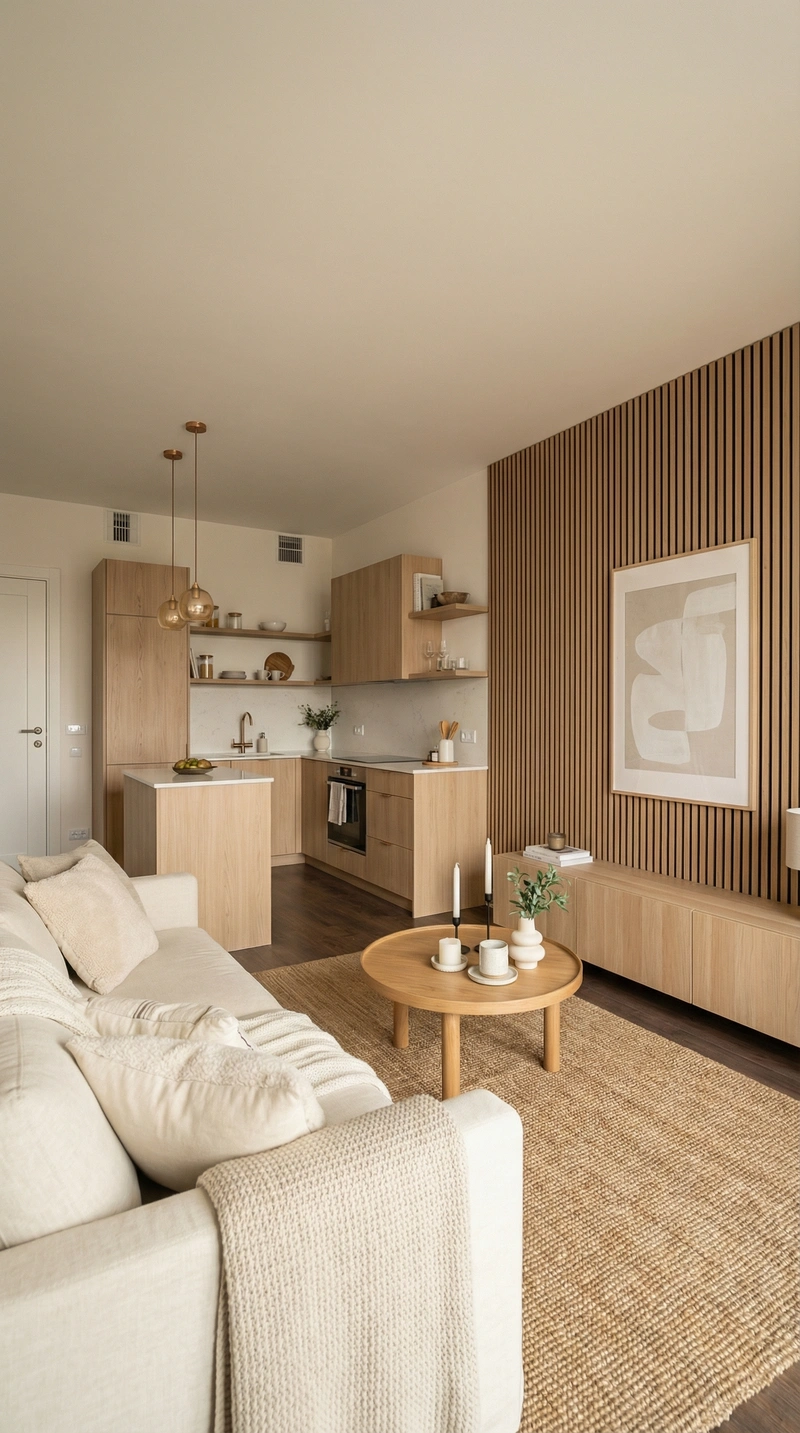 Дизайн интерьера в стиле Хюгге — Кухня от нейросети RoomGPT