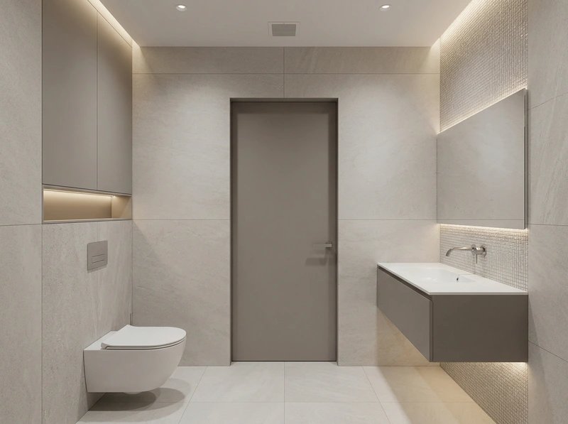 Дизайн ванной в стиле Минимализм — фото интерьера от нейросети RoomGPT