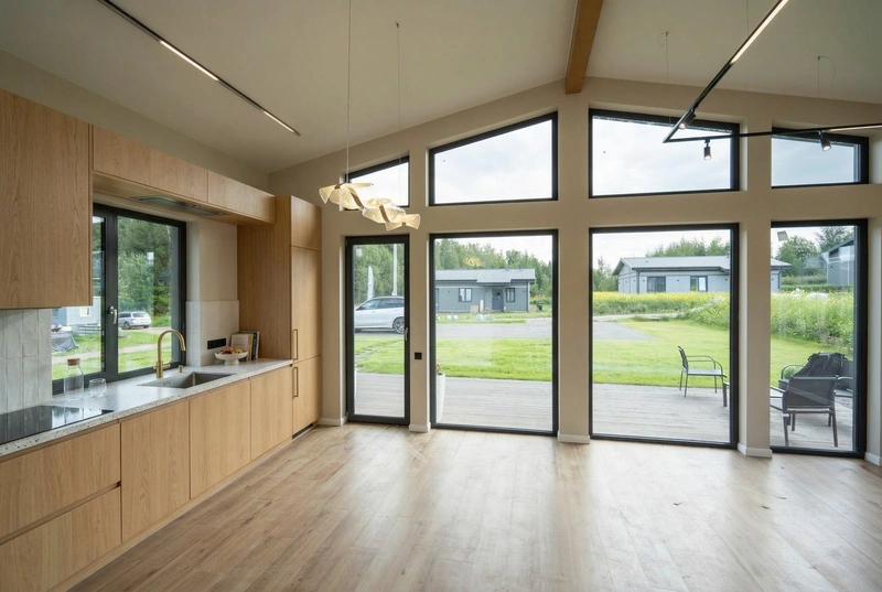 Дизайн интерьера в стиле Сканди — Кухня от нейросети RoomGPT