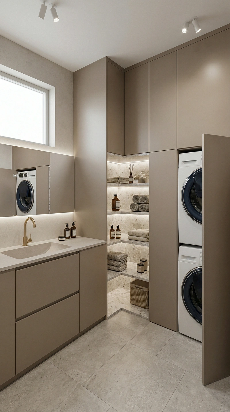 Дизайн ванной в стиле Минимализм — фото интерьера от нейросети RoomGPT