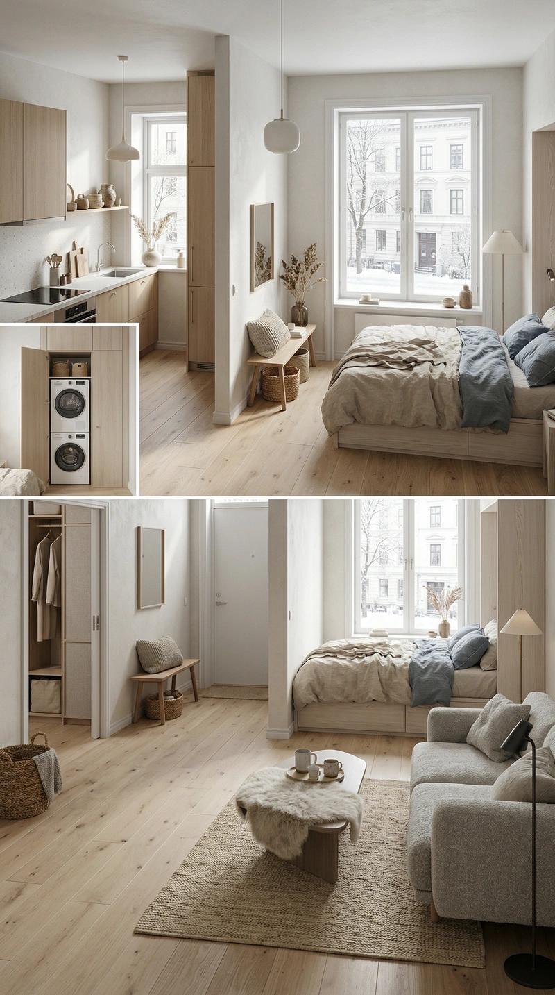 Дизайн интерьера в стиле Хюгге — Гостиная от нейросети RoomGPT