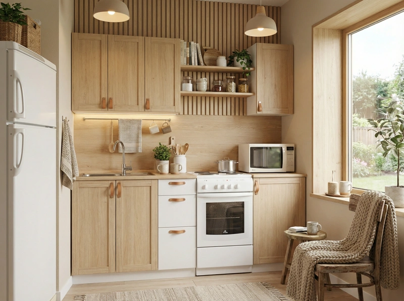 Дизайн интерьера в стиле Хюгге — Кухня от нейросети RoomGPT