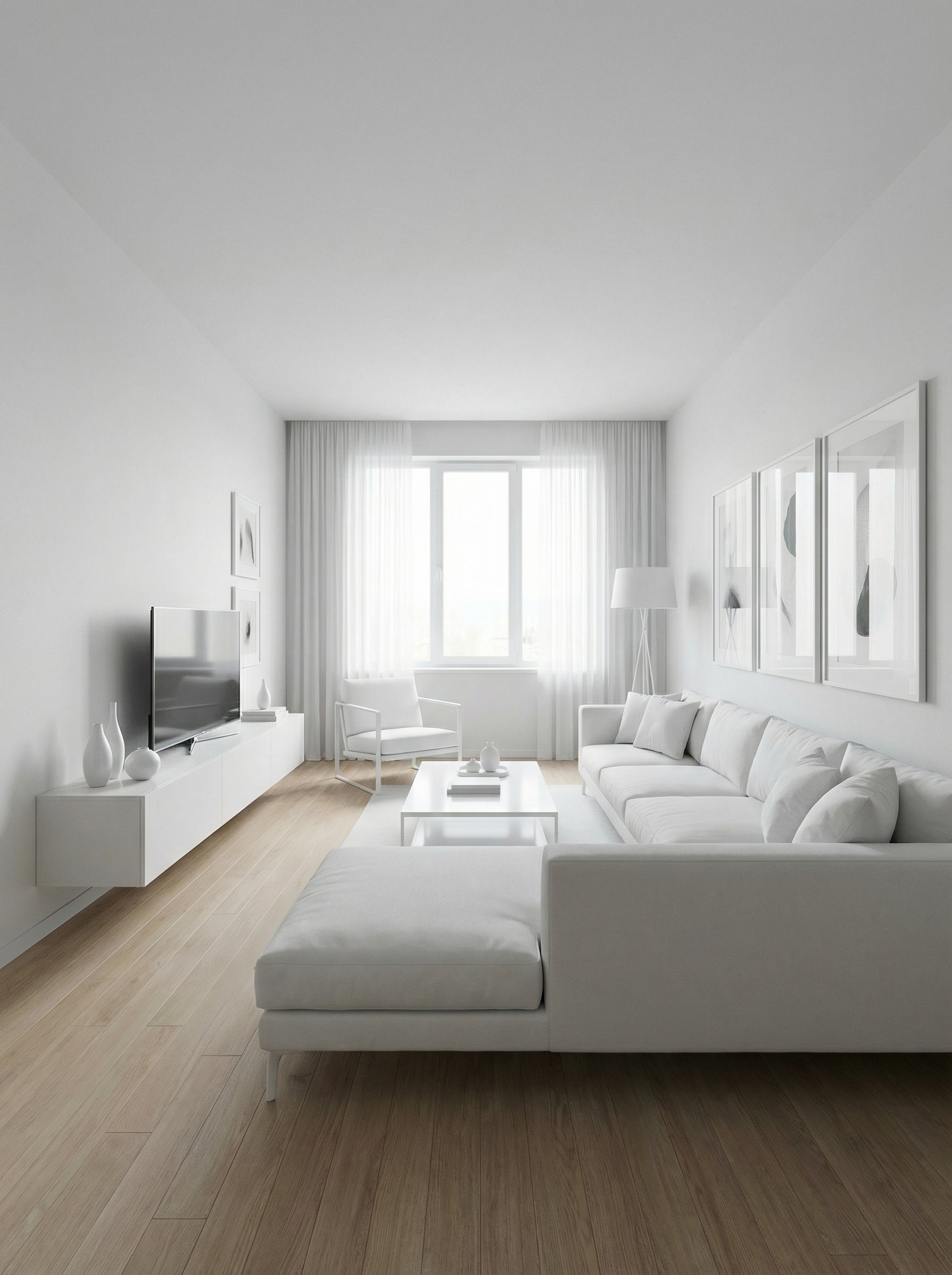 Дизайн гостиной в стиле Минимализм — фото интерьера от нейросети RoomGPT