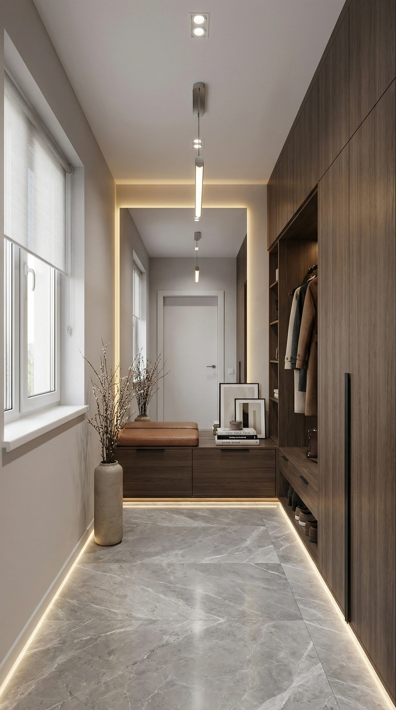 Дизайн интерьера в стиле Контемпорари — Прихожая от нейросети RoomGPT