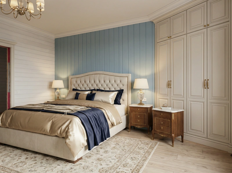 Дизайн интерьера в стиле Классика — Спальня от нейросети RoomGPT