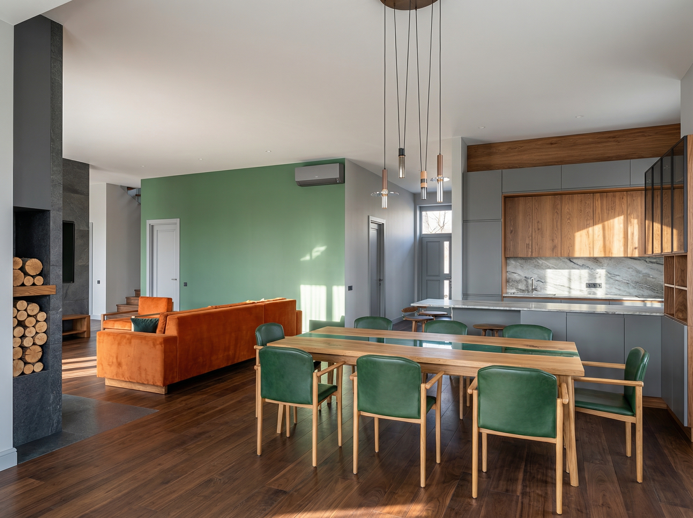 Дизайн гостиной в стиле Британский — фото интерьера от нейросети RoomGPT