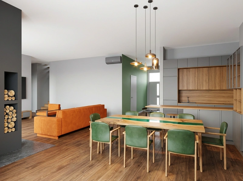 Дизайн интерьера в стиле Сканди — Гостиная от нейросети RoomGPT