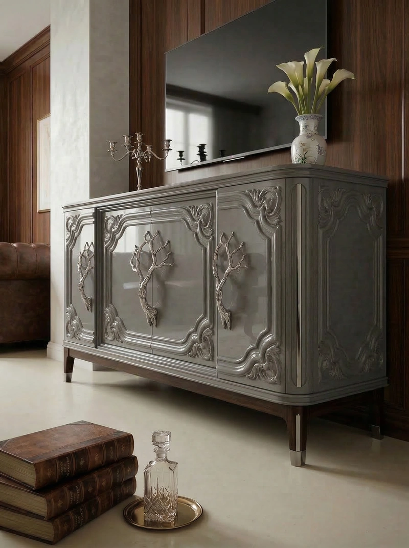 Дизайн спальни в стиле Классика — фото интерьера от нейросети RoomGPT