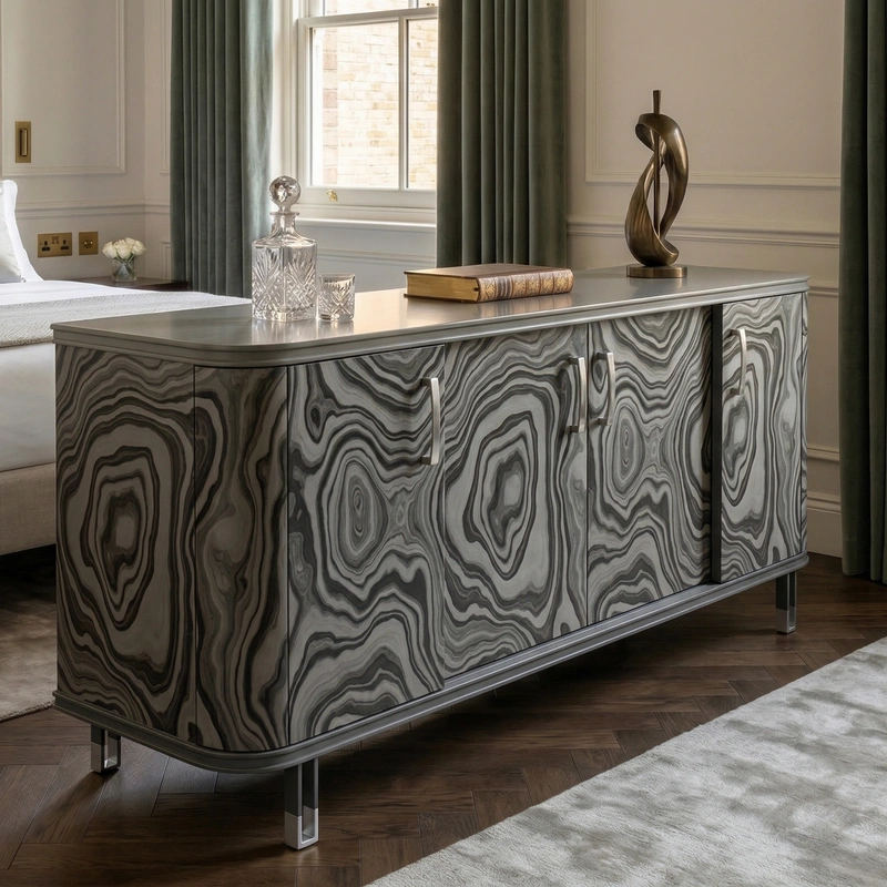 Дизайн спальни в стиле Классика — фото интерьера от нейросети RoomGPT