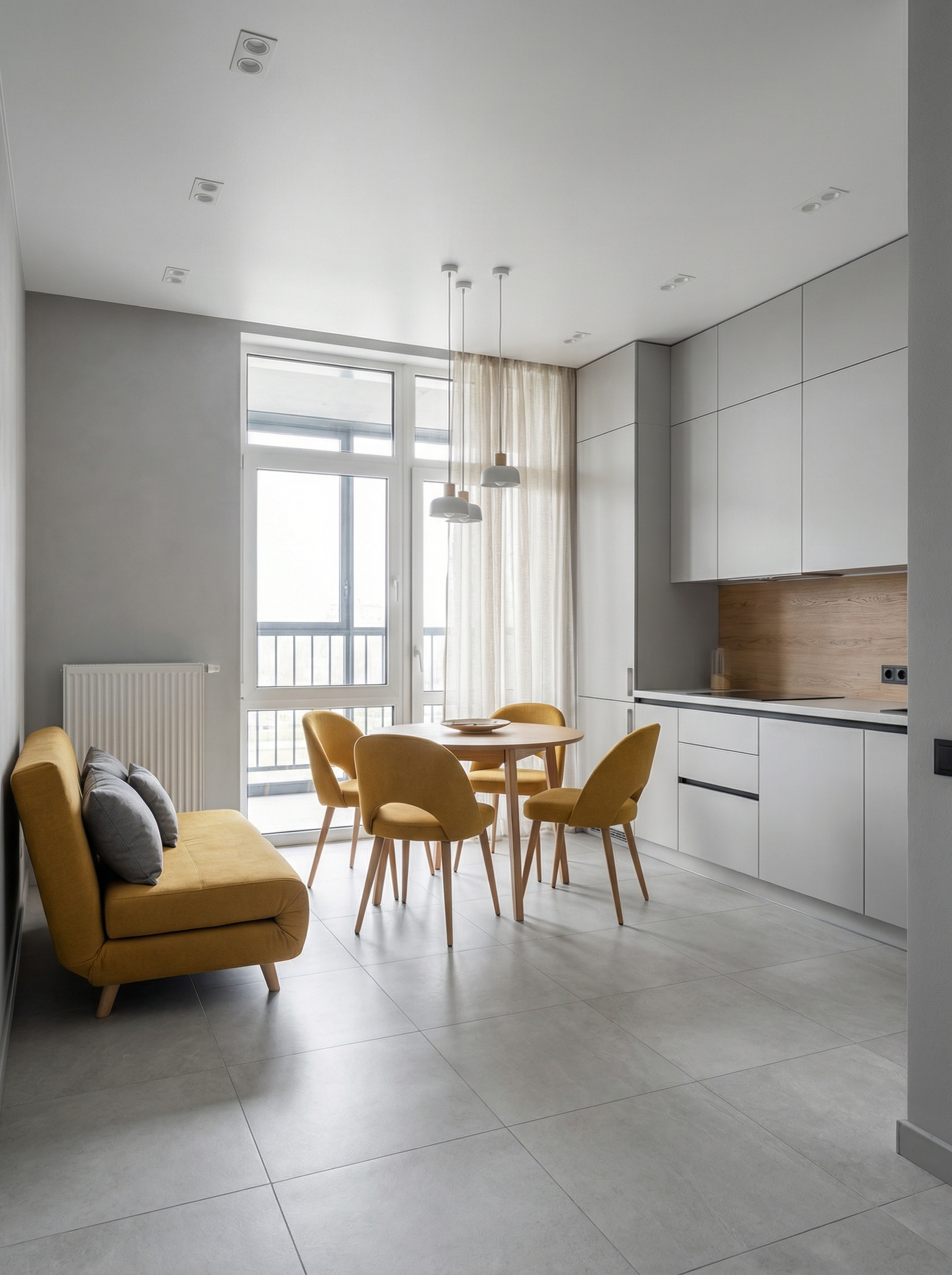 Дизайн кухни в стиле Минимализм — фото интерьера от нейросети RoomGPT