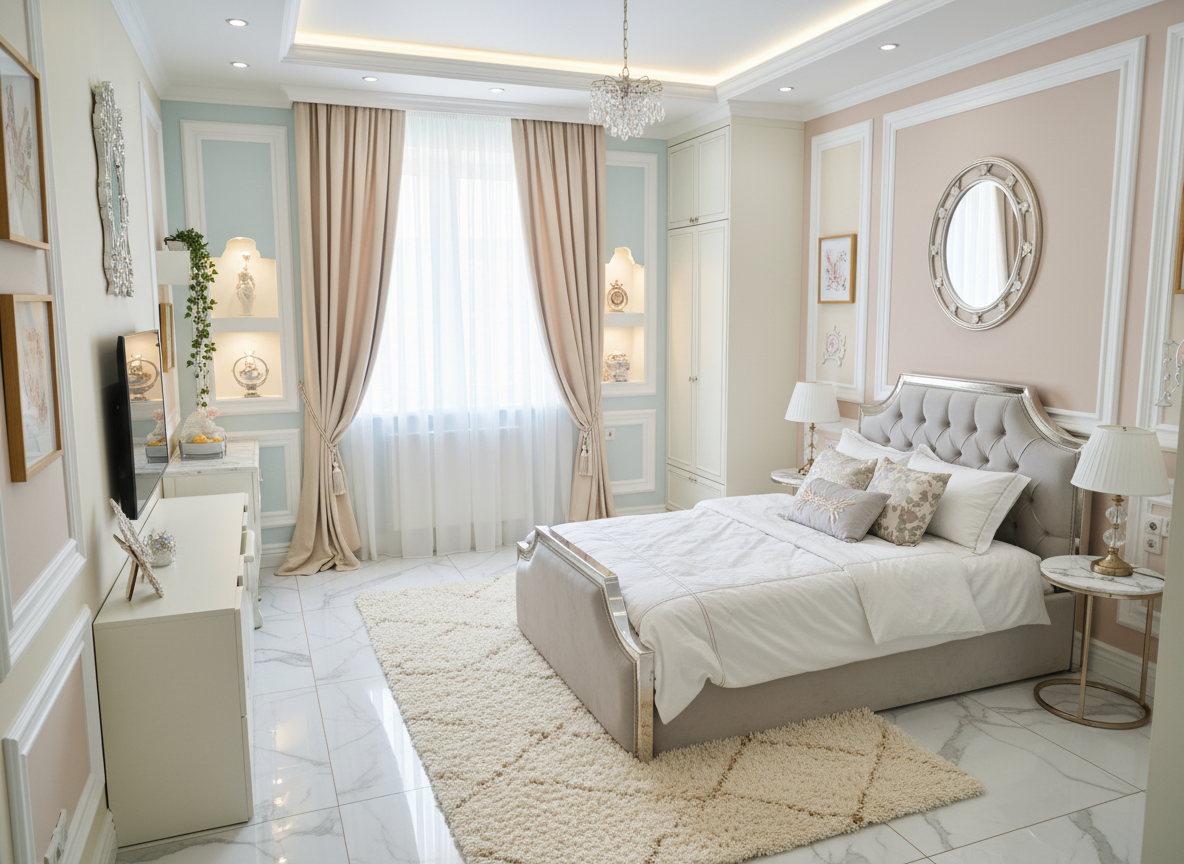 Дизайн детской в стиле Классика — фото интерьера от нейросети RoomGPT