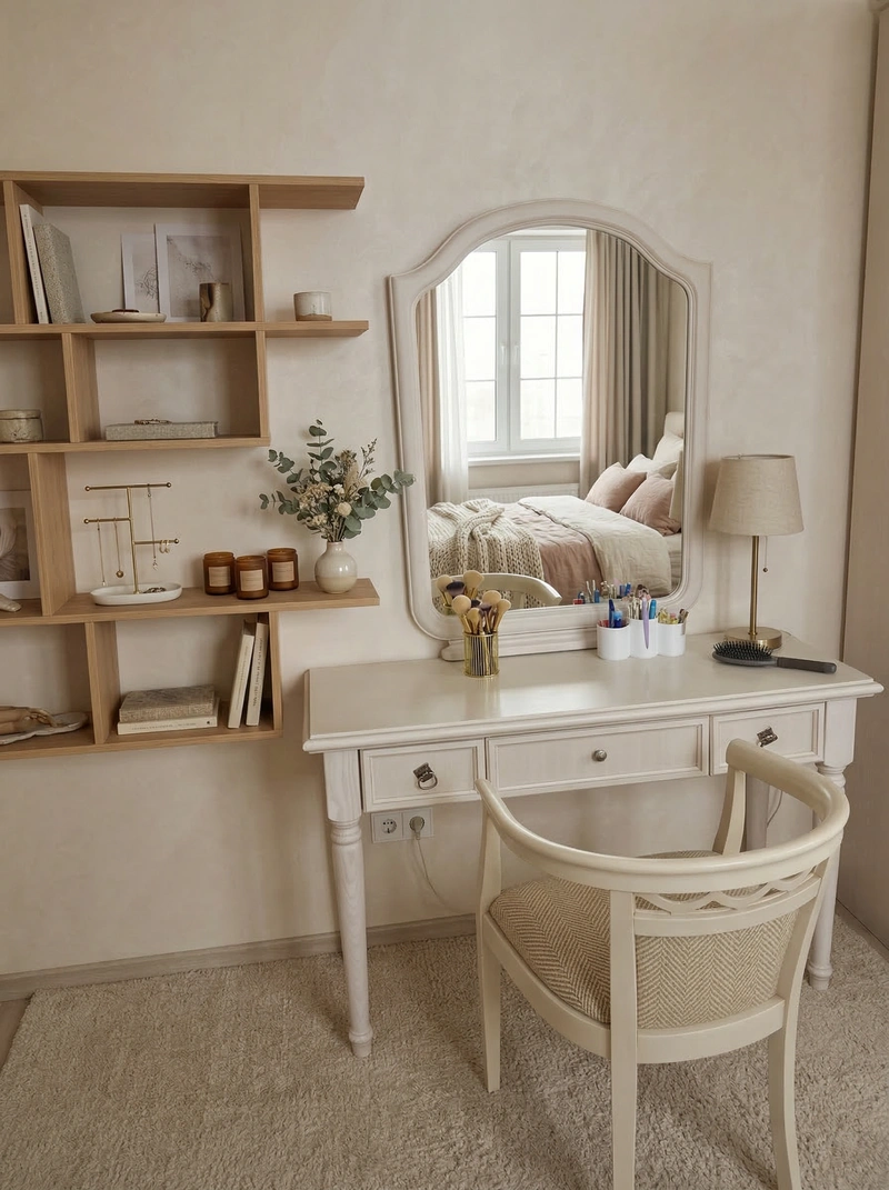 Дизайн спальни в стиле Хюгге — фото интерьера от нейросети RoomGPT