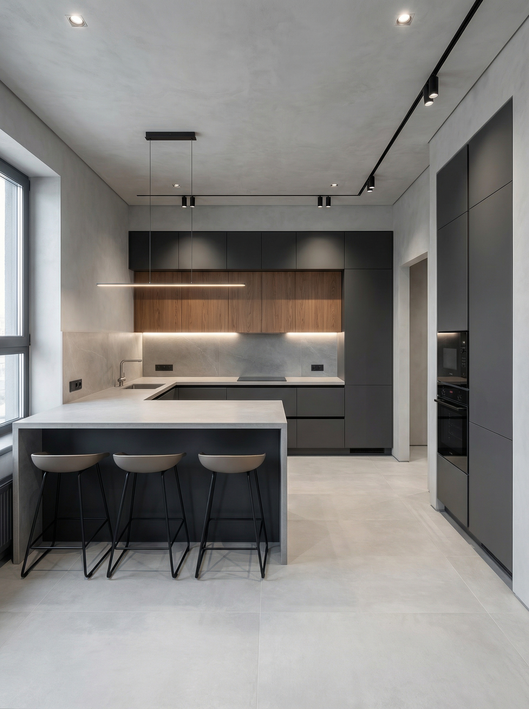 Дизайн кухни в стиле Минимализм — фото интерьера от нейросети RoomGPT