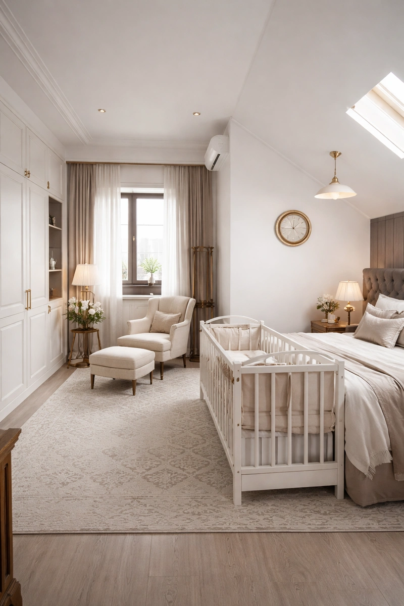Дизайн интерьера в стиле Классика — Спальня от нейросети RoomGPT