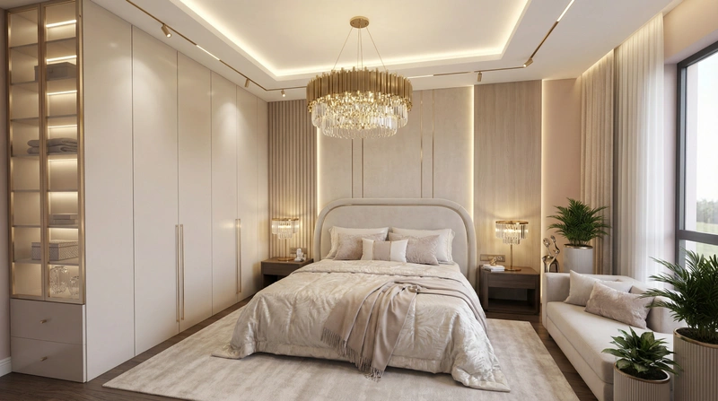 Дизайн интерьера в стиле Неоклассика — Спальня от нейросети RoomGPT