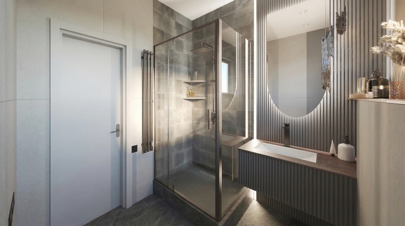 Дизайн ванной в стиле Без стиля — фото интерьера от нейросети RoomGPT