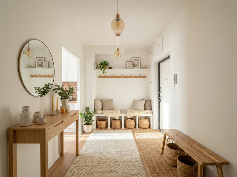 Дизайн интерьера в стиле Хюгге — Прихожая от нейросети RoomGPT