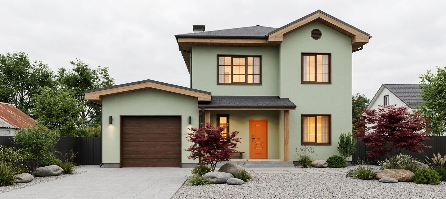 Дизайн гостиной в стиле Japandi — фото интерьера от нейросети RoomGPT