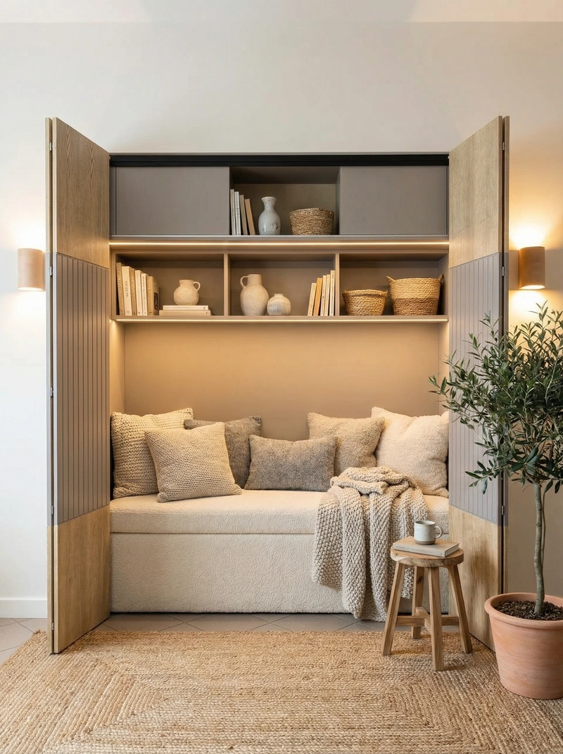 Дизайн интерьера в стиле Хюгге — Гостиная от нейросети RoomGPT