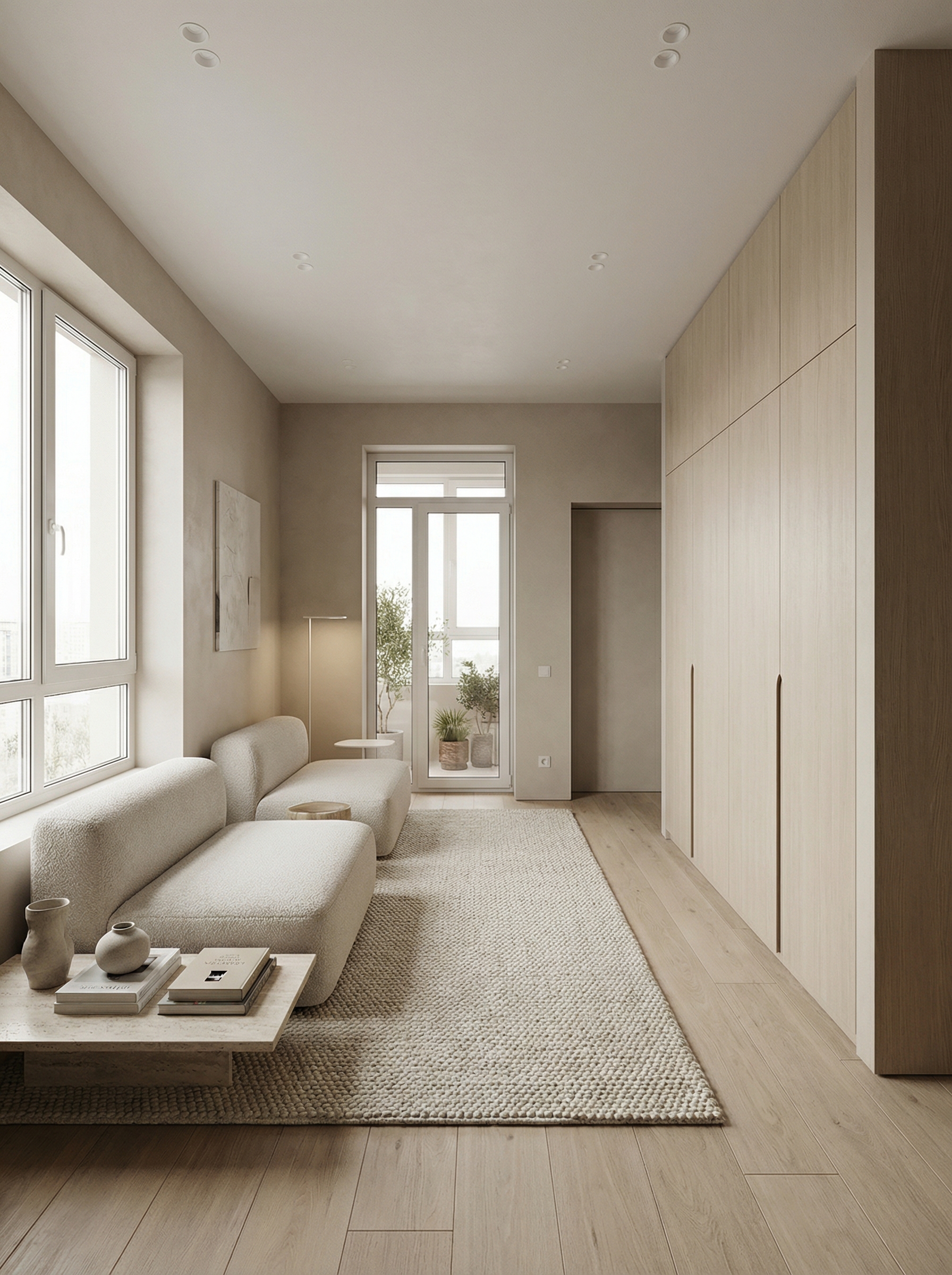 Дизайн гостиной в стиле Минимализм — фото интерьера от нейросети RoomGPT