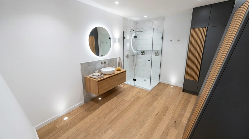 Дизайн интерьера в стиле Сканди — Ванная от нейросети RoomGPT