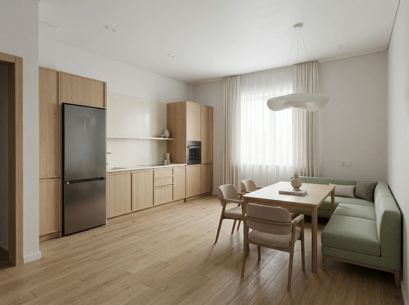 Дизайн кухни в стиле Минимализм — фото интерьера от нейросети RoomGPT