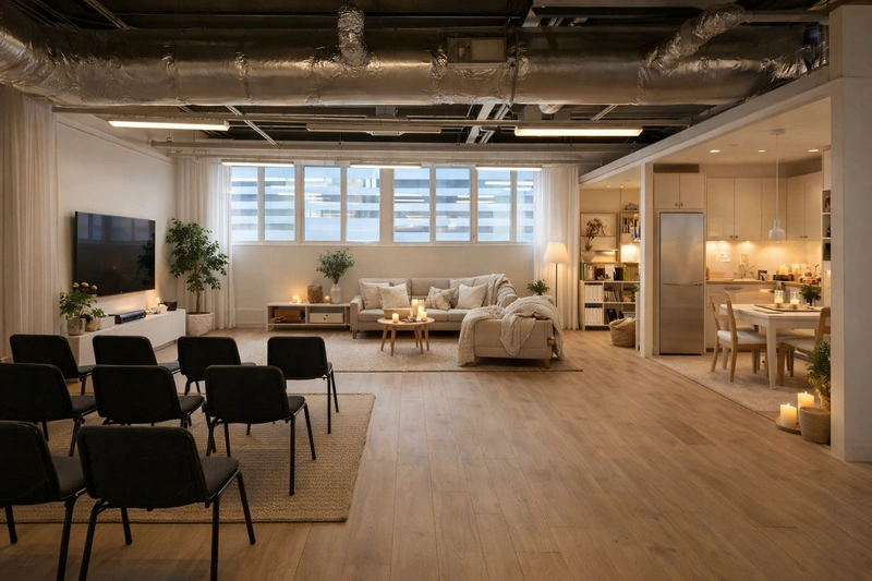 Дизайн интерьера в стиле Хюгге — Гостиная от нейросети RoomGPT