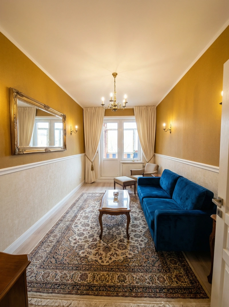 Дизайн интерьера в стиле Классика — Гостиная от нейросети RoomGPT