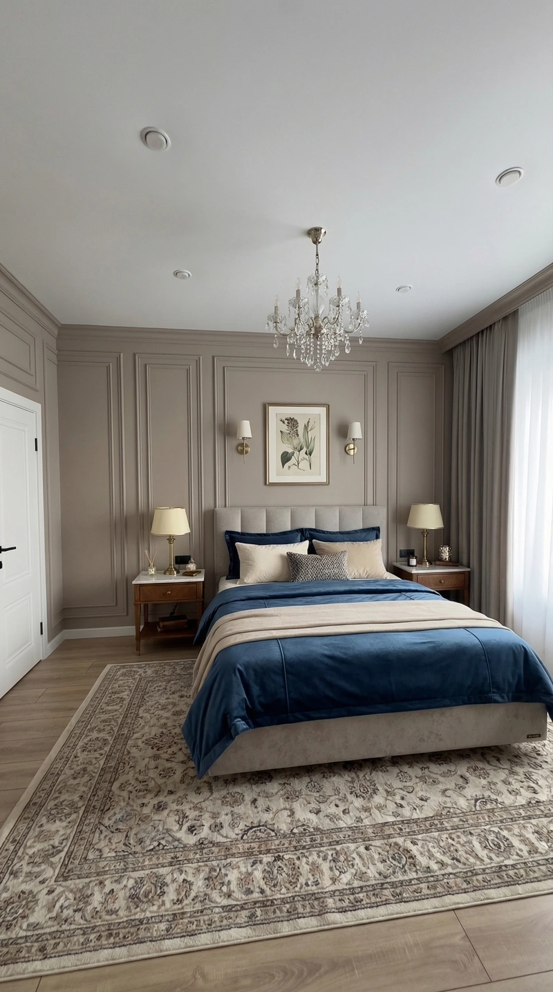 Дизайн интерьера в стиле Классика — Спальня от нейросети RoomGPT