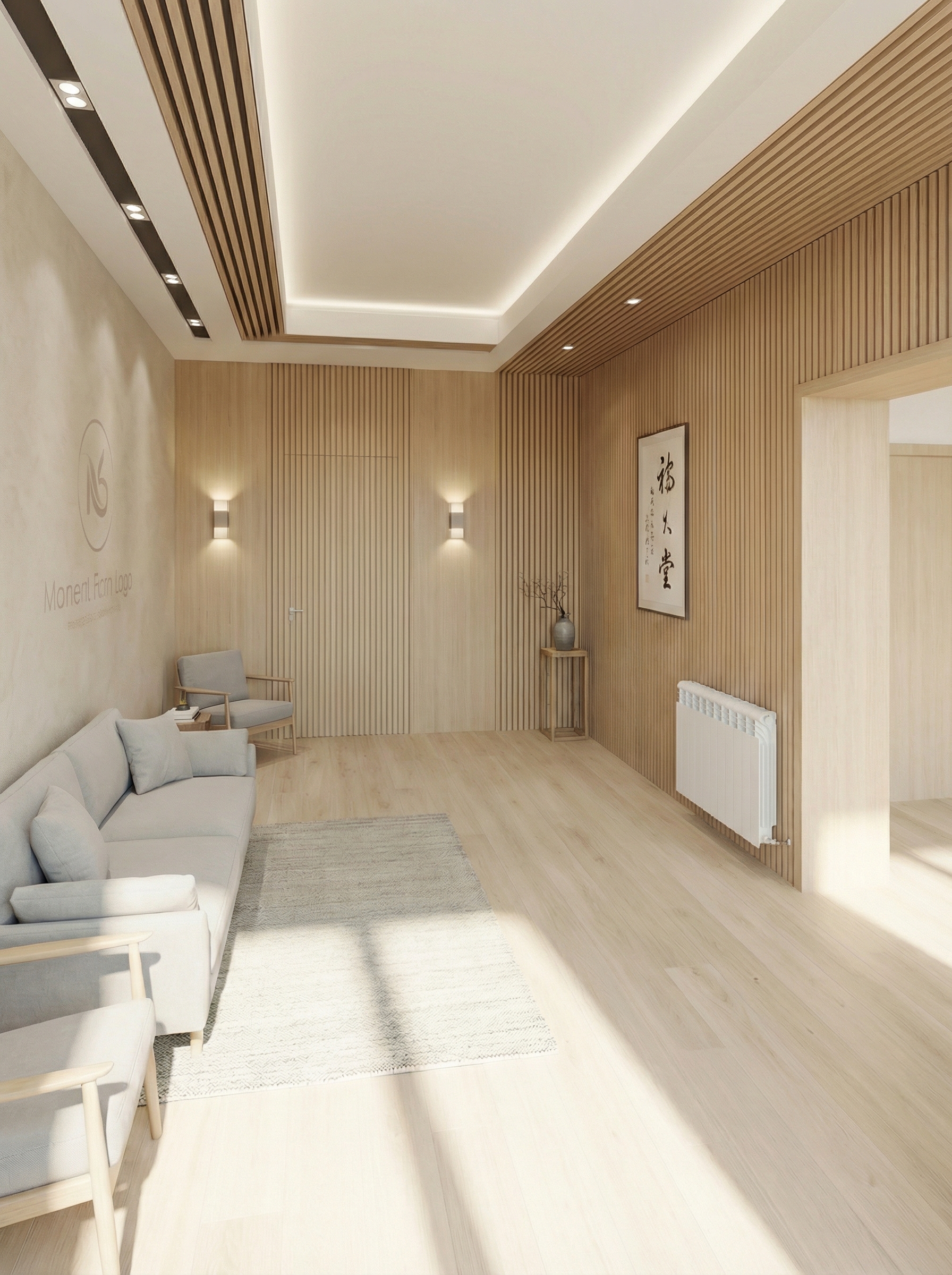 Дизайн гостиной в стиле Сканди — фото интерьера от нейросети RoomGPT