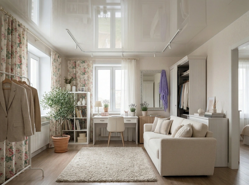 Дизайн спальни в стиле Сканди — фото интерьера от нейросети RoomGPT